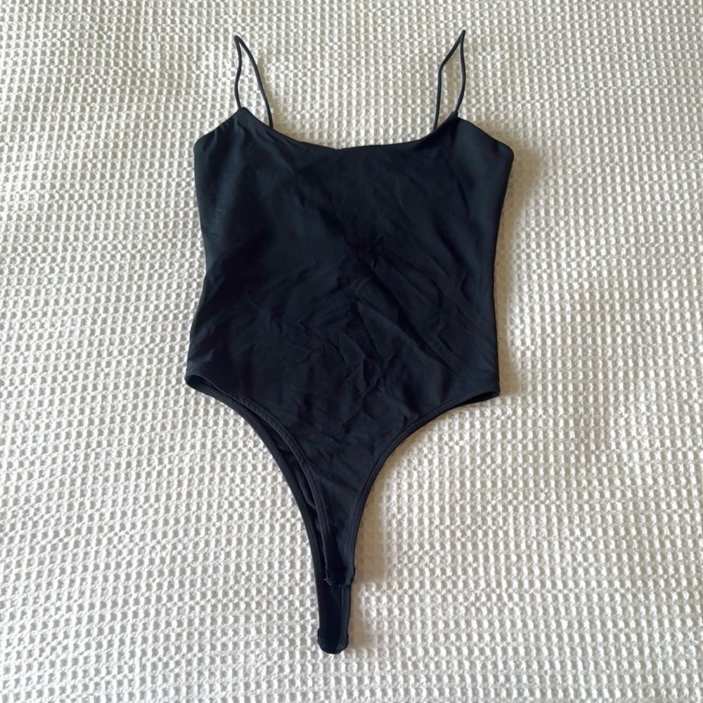 Zara Charcoal Bodysuit Size Small
